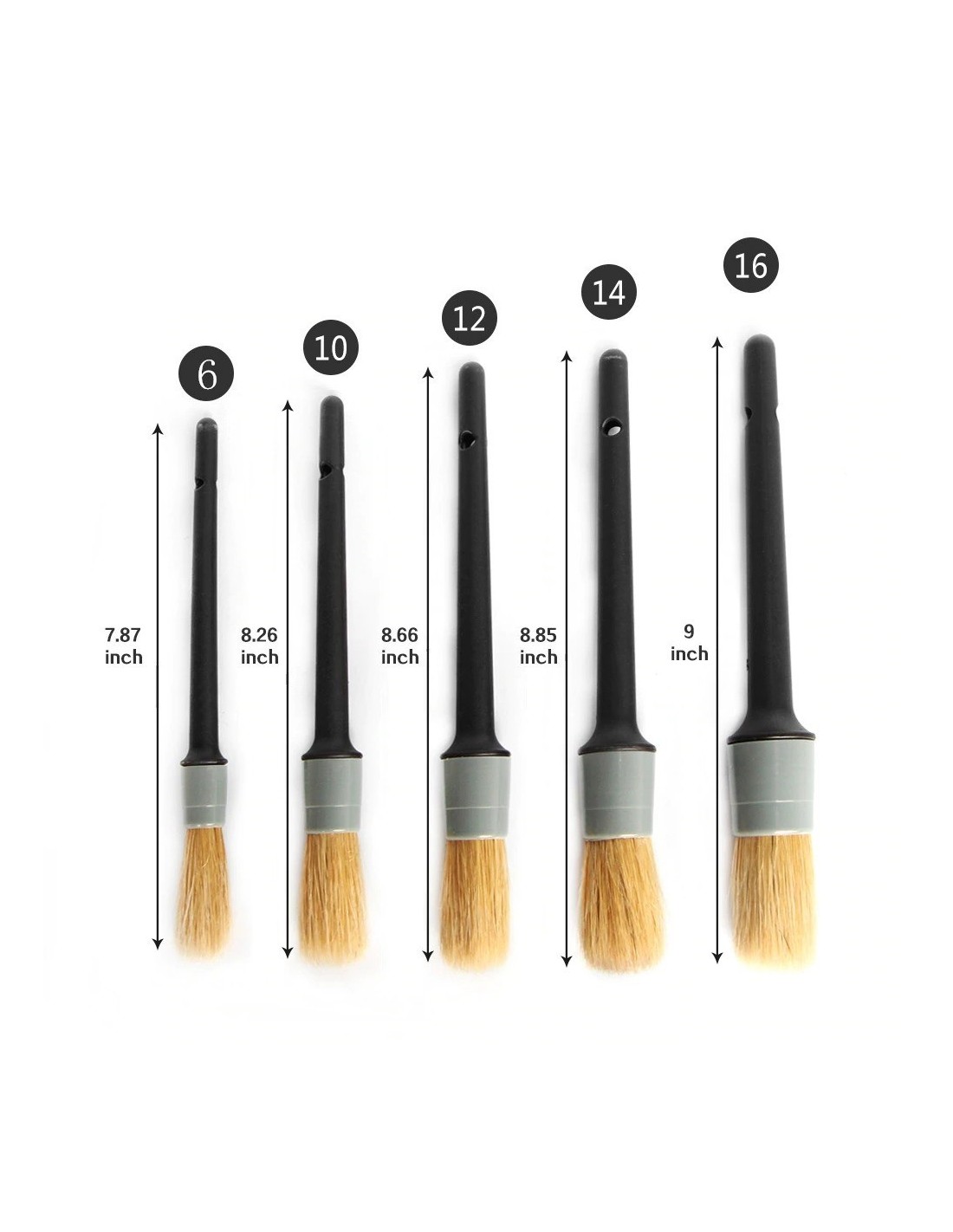 brochas de cabello natural